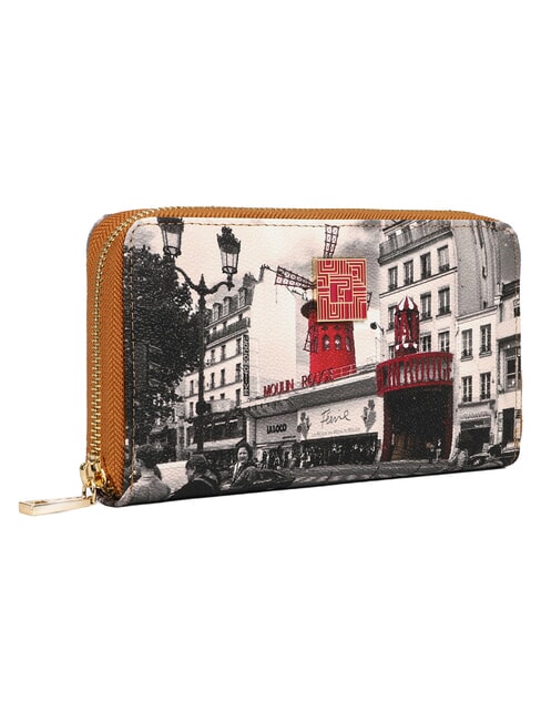 ELEGANCE Geldb&ouml;rse mit Rundum-Rei&szlig;verschluss dunkelbraun - Brieftaschen Damen