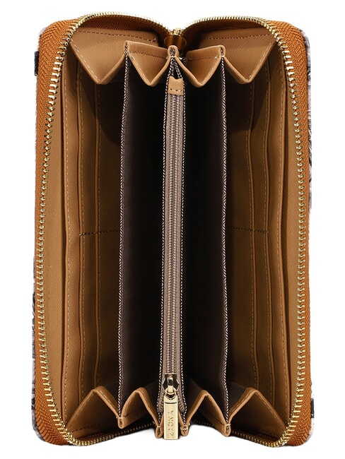 ELEGANCE Geldb&ouml;rse mit Rundum-Rei&szlig;verschluss dunkelbraun - Brieftaschen Damen