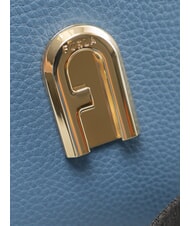 FURLA GARDENIA Kameratasche aus Leder mit Keria-Print Denim + Eist&ouml;ne - Damentaschen - 3