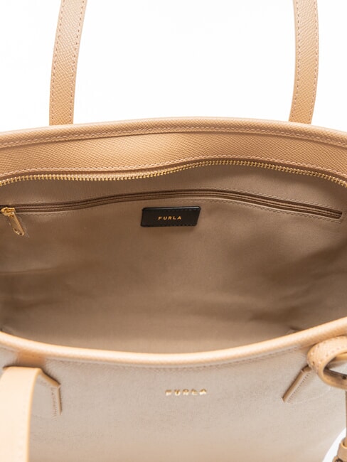 CLASSIC Shopper-Tasche aus Leder mit Andromeda-Print W&uuml;ste - Damentaschen