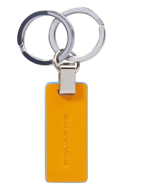 BLUE SQUARE Schl&uuml;sselanh&auml;nger aus Leder Gelb - Schl&uuml;sselanh&auml;nger und Schl&uuml;sseletuis