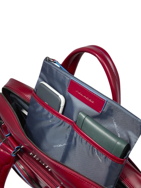 Ordner BLUE SQUARE, aus Leder, 14 "PC-Halter ROT - Arbeitstaschen