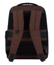 PIQUADRO WOLLEM Rucksack aus Leder und Stoff, 14-Zoll-Laptophalter BRAUN - PC-Rucks&auml;cke - 3