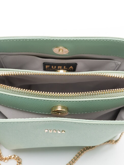 TESSA Mini-Schultertasche mineralische Gr&uuml;ns - Damentaschen