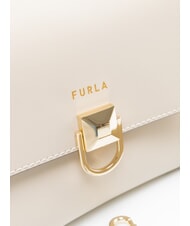 FURLA CIRCE Schultertasche mit Schultergurt Perle - Damentaschen - 4