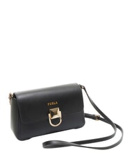 FURLA CIRCE Mini-Schultertasche aus Leder Schwarz - Damentaschen - 2