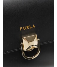 FURLA CIRCE Schultertasche, Leder Schwarz - Damentaschen - 4