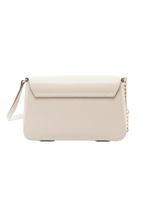 CIRCE Mini-Schultertasche aus Leder Perle - Damentaschen
