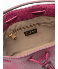 FURLA ATENA Mini-Beuteltasche mit Schultergurt Himbeere - Damentaschen - 5