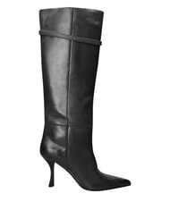 MARC ELLIS ME25 Hoher Stiefel aus Leder, 9 cm Absatz Schwarz - Damenschuhe - 4
