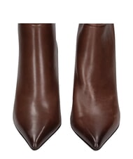MARC ELLIS ME25 Hoher Stiefel aus Leder, 9 cm Absatz dunkelbraun - Damenschuhe - 5