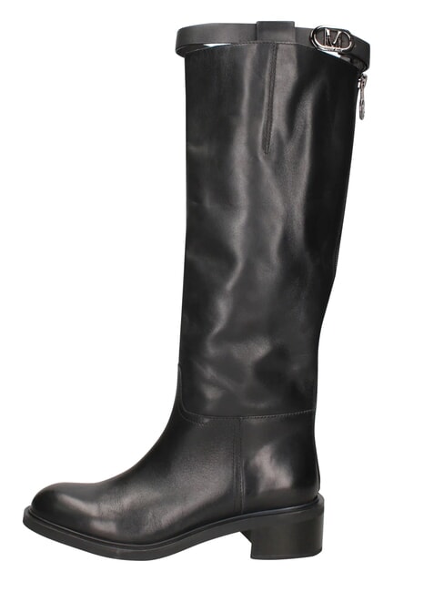 ME25 Hoher Stiefel, 4,5 cm Absatz, aus Leder Schwarz - Damenschuhe