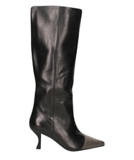MARC ELLIS ME25 Hoher Stiefel, 6,5 cm Absatz, aus Leder Schwarz - Damenschuhe - 3