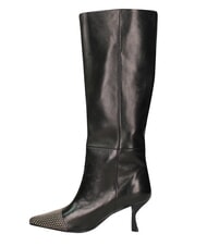 MARC ELLIS ME25 Hoher Stiefel, 6,5 cm Absatz, aus Leder Schwarz - Damenschuhe - 4