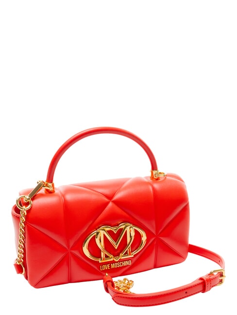 EMBOSSED Handtasche mit Schulterriemen ROT - Damentaschen