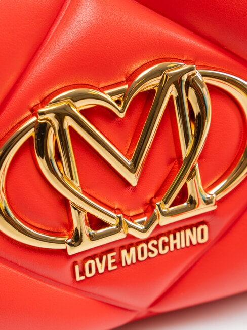 EMBOSSED Mini-Schultertasche ROT - Damentaschen