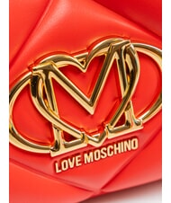 LOVE MOSCHINO EMBOSSED Mini-Schultertasche ROT - Damentaschen - 3