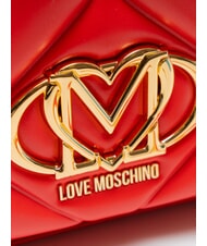 LOVE MOSCHINO EMBOSSED Schultertasche / Umh&auml;ngetasche ROT - Damentaschen - 3