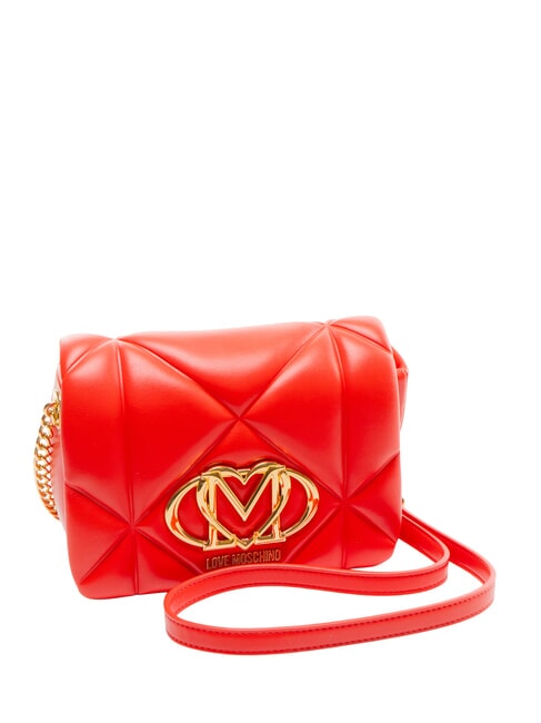 EMBOSSED Mini-Schultertasche ROT - Damentaschen