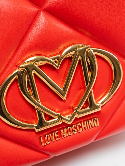 EMBOSSED Mini-Schultertasche ROT - Damentaschen
