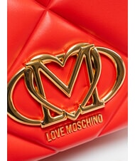 LOVE MOSCHINO EMBOSSED Mini-Schultertasche ROT - Damentaschen - 3