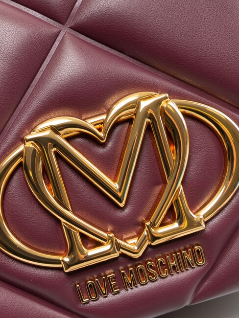 EMBOSSED Schultertasche / Umh&auml;ngetasche Wein - Damentaschen
