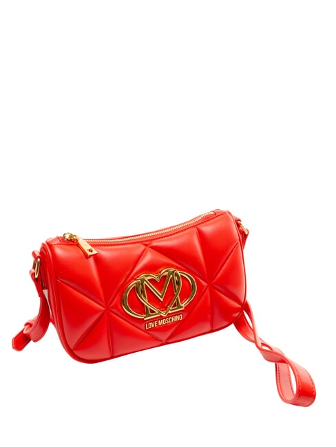 EMBOSSED Schultertasche, doppelt tragbar ROT - Damentaschen