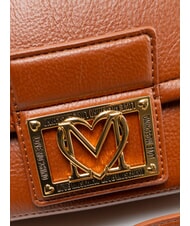LOVE MOSCHINO EMBOSSED Umh&auml;ngetasche Kastanie - Damentaschen - 3