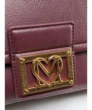 LOVE MOSCHINO EMBOSSED Umh&auml;ngetasche Wein - Damentaschen - 3