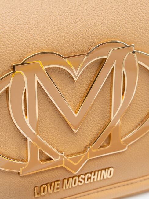 LOGO Schultertasche mit Schultergurt Beige - Damentaschen