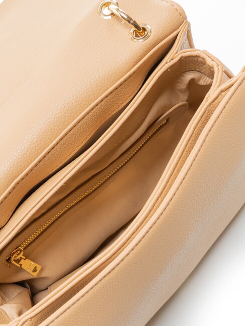LOGO Schultertasche mit Schultergurt Beige - Damentaschen