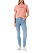 CALVIN KLEIN 20S CLASSIC LOGO Kurzarm-T-Shirt orange - T-Shirts und Tops f&uuml;r Damen - 5