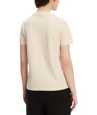 CALVIN KLEIN APPLIQUE REGULAR Kurzarm-T-Shirt Beige - T-Shirts und Tops f&uuml;r Damen - 2