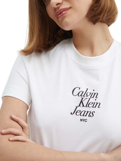 FONT GRAPHIC REGULAR Kurzarm-T-Shirt Wei&szlig; - T-Shirts und Tops f&uuml;r Damen