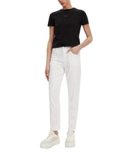 CALVIN KLEIN PLACED INSTITUTIONAL Kurzarm-T-Shirt Schwarz - T-Shirts und Tops f&uuml;r Damen - 4