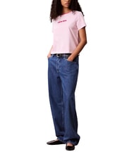 CALVIN KLEIN SS RETRO LOGO GRAPHI Kurzarm-T-Shirt Rosa - T-Shirts und Tops f&uuml;r Damen - 3