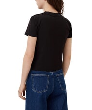 CALVIN KLEIN SCRIPT INSTITUTIONAL Kurzarm-T-Shirt Schwarz - T-Shirts und Tops f&uuml;r Damen - 2