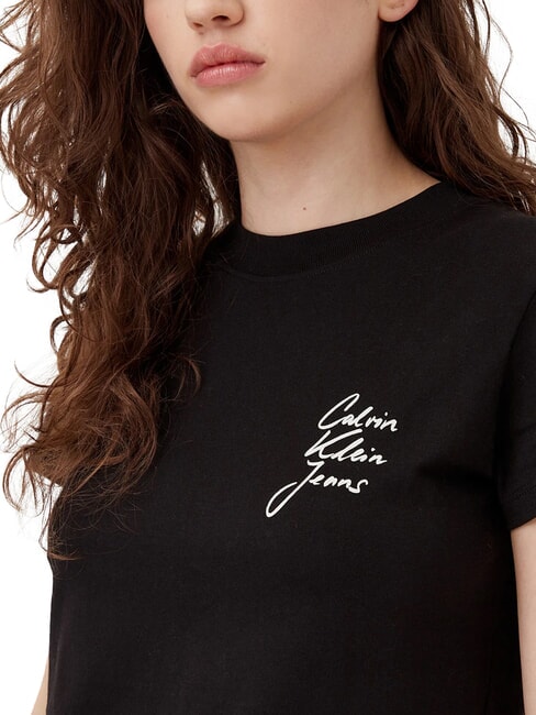 SCRIPT INSTITUTIONAL Kurzarm-T-Shirt Schwarz - T-Shirts und Tops f&uuml;r Damen