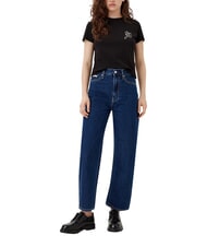 CALVIN KLEIN SCRIPT INSTITUTIONAL Kurzarm-T-Shirt Schwarz - T-Shirts und Tops f&uuml;r Damen - 5