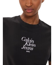 CALVIN KLEIN FONT GRAPHIC REGULAR Kurzarm-T-Shirt Schwarz - T-Shirts und Tops f&uuml;r Damen - 4
