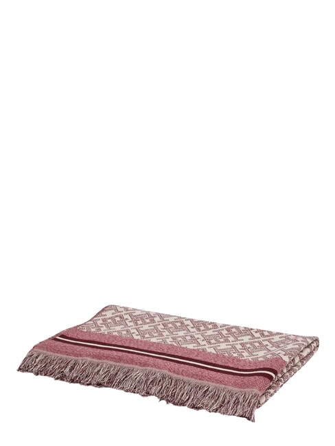 MONOPLAY JACQUARD Wollschal Rot - Schals