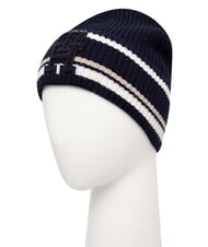 TOMMY HILFIGER MONOGRAM M&uuml;tze aus Woll- und Kaschmirmischung Blau - M&uuml;tzen/H&uuml;te - 2