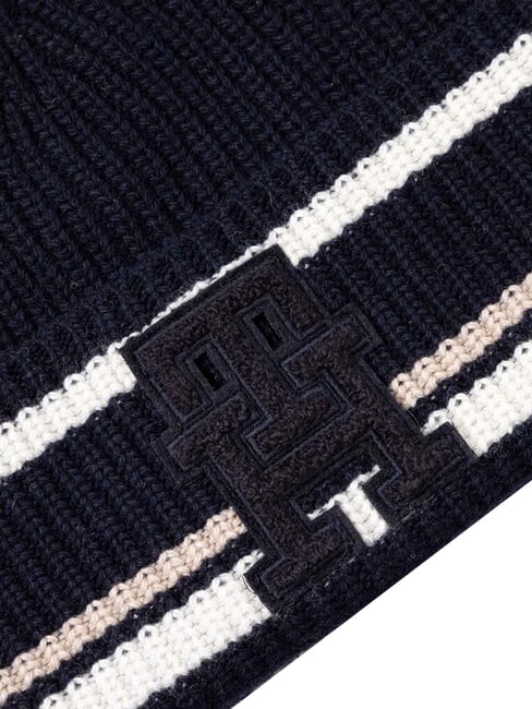MONOGRAM M&uuml;tze aus Woll- und Kaschmirmischung Blau - M&uuml;tzen/H&uuml;te