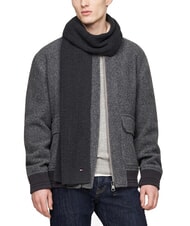 TOMMY HILFIGER FLAG PIMA Schal aus Baumwolle und Kaschmir grau - Schals - 2