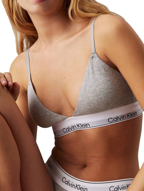 CK Bralette-BH aus Stretch-Baumwolle grau - BHs Damen