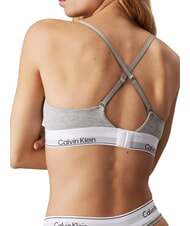 CALVIN KLEIN CK Bralette-BH aus Stretch-Baumwolle grau - BHs Damen - 2