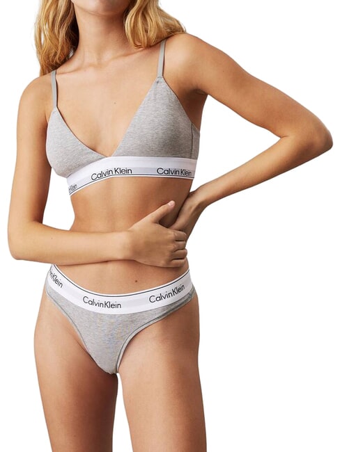 CK Bralette-BH aus Stretch-Baumwolle grau - BHs Damen
