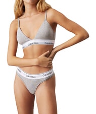 CALVIN KLEIN CK Bralette-BH aus Stretch-Baumwolle grau - BHs Damen - 3