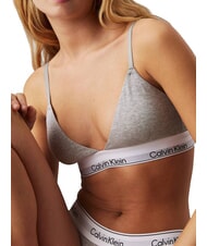 CALVIN KLEIN CK Bralette-BH aus Stretch-Baumwolle grau - BHs Damen - 5