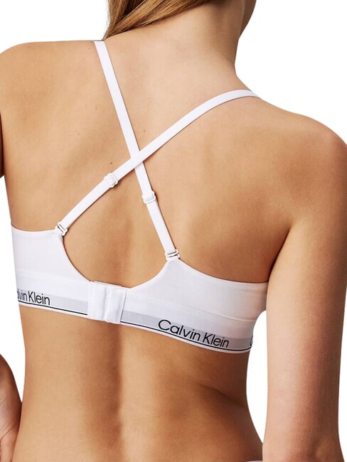 CK Bralette-BH aus Stretch-Baumwolle Wei&szlig; - BHs Damen